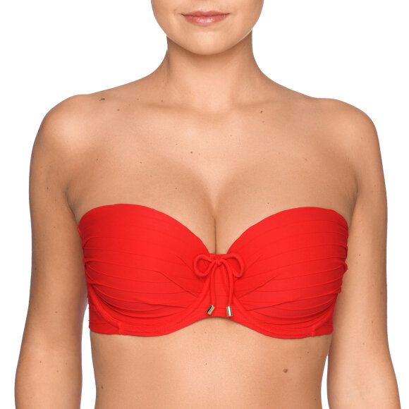 PrimaDonna Swim - Sherry stropløs bikinitop true red