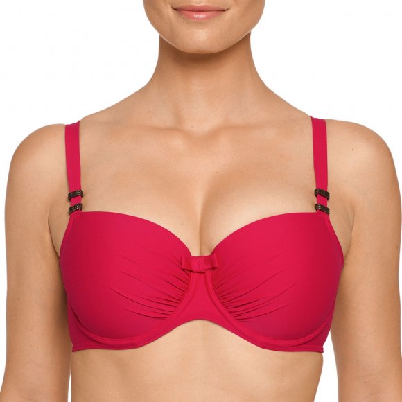 PrimaDonna Swim - Cocktail bikinitop med fyld red captain