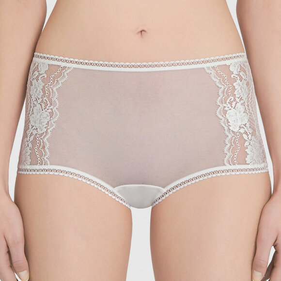 LA PERLA - Lapis Lace shorts off white
