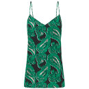 Stella McCartney - Poppy Snoozing silke chemise green paisley print