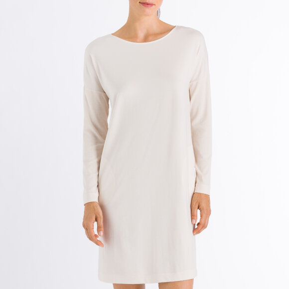 Hanro - Natural Elegance kjole langt ærme cream