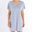 Hanro - Laura kjole 85 cm bomuld dreamy blue stripe