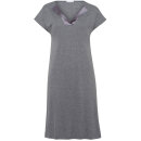 Hanro - Fenja kjole kort ærme 100 cm stone melange