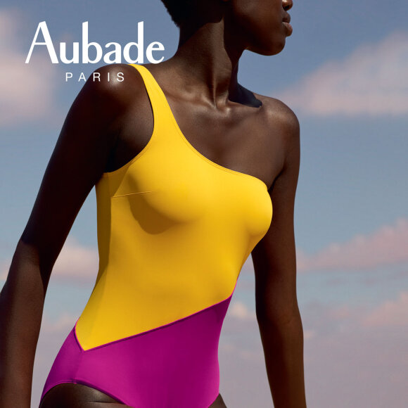 Aubade - Beaute Sublime badedragt 1 skulder med bh / jaune dore