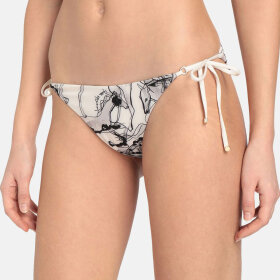 Stella McCartney - Horse Print bikinitrusse bindebånd natural/grey -