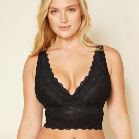 Cosabella - Never say never bh Curvy plungie long line bralette / black