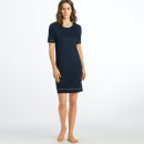 Hanro - Natural Comfort kjole 90 cm 1/4 ærme deep navy -