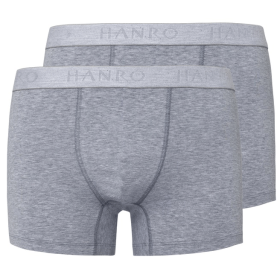 Hanro - Cotton Essentials 2 pack herreshorts / light melange