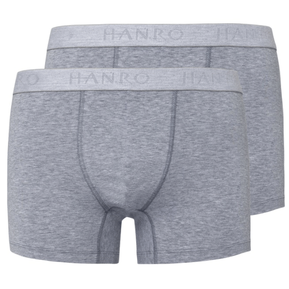 Hanro - Cotton Essentials 2 pack herreshorts light melange