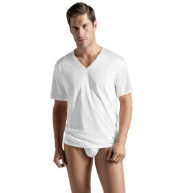 Hanro - Cotton Sporty herre T-shirt V hals white
