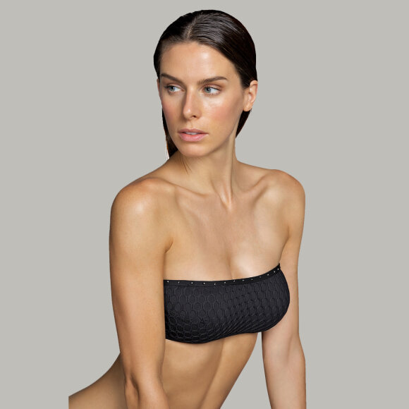 Andres Sarda - Kathryn bikinitop med fyld stropløs - black