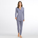 Hanro - Pure Essence pyjamas bomuld blue granite