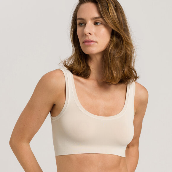 Hanro - Touch Feeling crop top pumice