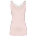 Hanro - Cotton Lace Tank Top med blonde powder