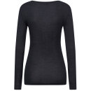 Hanro - Woolen Lace T-shirt langt ærme black