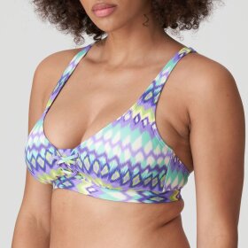 PrimaDonna Swim - Holiday bikinitop med fyld uden bøjle dybt V mezcalita blue