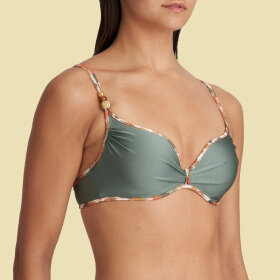 MARIE JO SWIM - Crete bikinitop med fyld hjertefacon inca gold