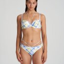 MARIE JO SWIM - Lundey bikinitop med fyld dybt V lime snake