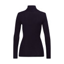 Hanro - Ellis T-Shirt rullekrave uld/silke deep navy