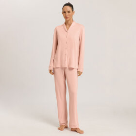 Hanro - Natural Comfort Pyjamas langt ærme blush