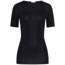 Hanro - Cotton Seamless T-shirt rund hals 1/4 ærme black