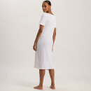 Hanro - Simone natkjole 110 cm kort ærme white