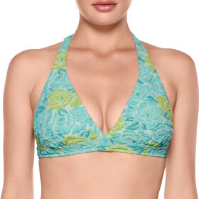 Viola Sky - Miss Gina bikinitop udt.vattering trekant blue/green