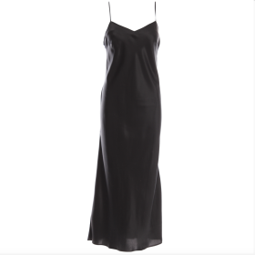 Marjolaine - Tracy silke lang kjole black
